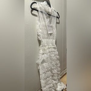 White sheer dress never worn